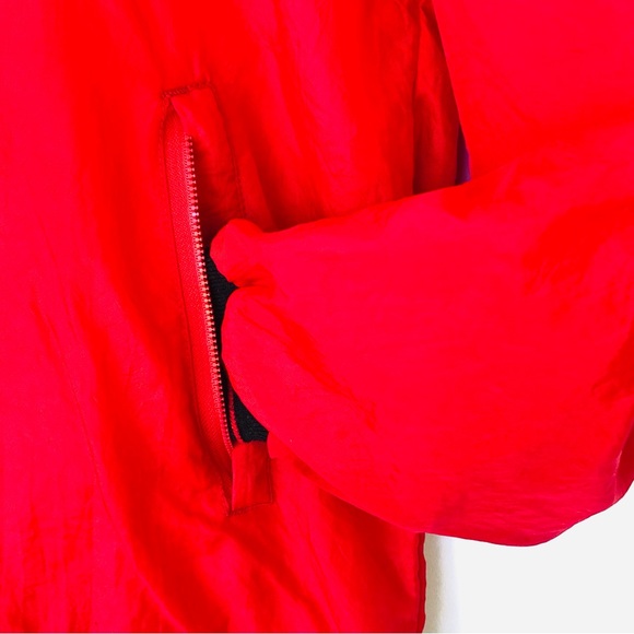 Vtg 90s Champion Logo Spellout Windbreaker Pullover V Neck Mens Sz L Streetwear - Picture 9 of 9